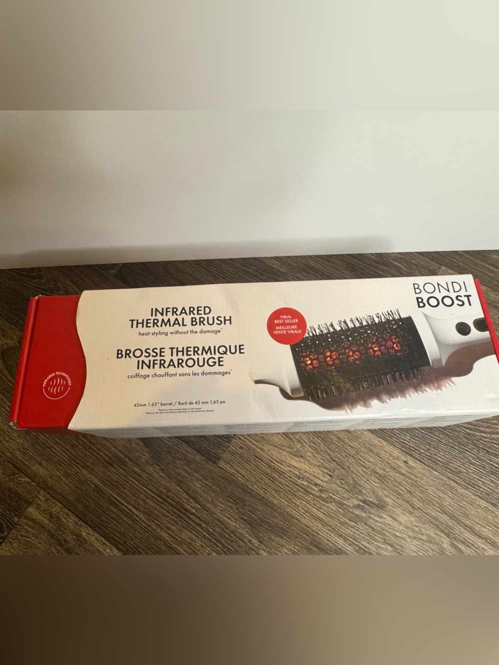 Bondi Boost Infrared Thermal Styling Brush — Black & Red